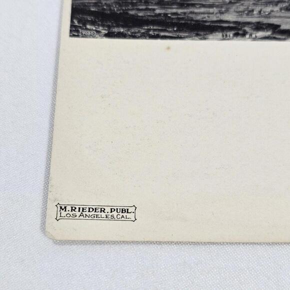 Antique 1920s Post Card View From Mount Lowe Of Pasadena And Sierra Madres - Picture 2 of 4